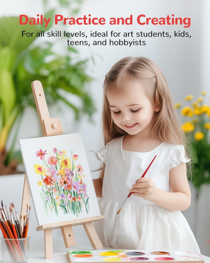BAKEYBA Canvas Boards for Painting 36 Pack, 8x10 Inch Painting Canvas Panels, 100% Cotton White Blank Art Supplies for Acrylics Oil Watercolor Tempera Paints - Image 4